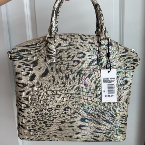 Brahmin Large Duxbury Satchel Obsession Melbourne Leather - Picture 7 of 8